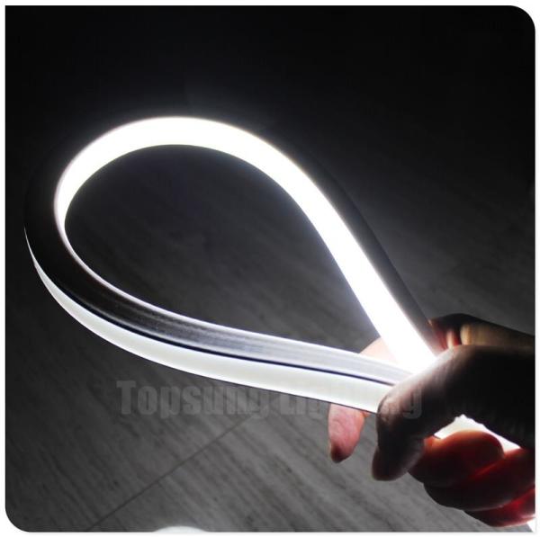 Luz à prova d'água 24v, de fibra de neão LED branca e fria, com faixa flexível de neão LED IP68