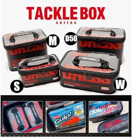 DRESS Tackle Box Multi Function EVA Multi-functional Fishing Tackle Case Storage Container Buckan Tackle Bag Reel Case Worm Lure Box M General Purpose