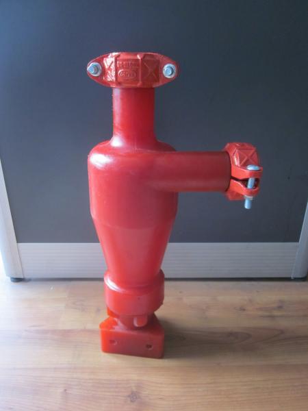 Derrlck 4 Hydrocyclone Body B836 Urethane High Wear Resistance