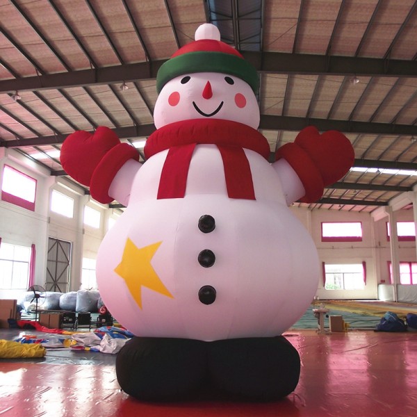 High Quality Christmas Inflatable Product /Outdoor Light Yard Christmas Snowman Inflatable for Holiday Decorations