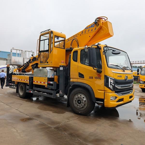 Cheap price Dongfeng  40 m aerial platform work vehicles   Articulated Boom with Liftlifting bucket type   on sale