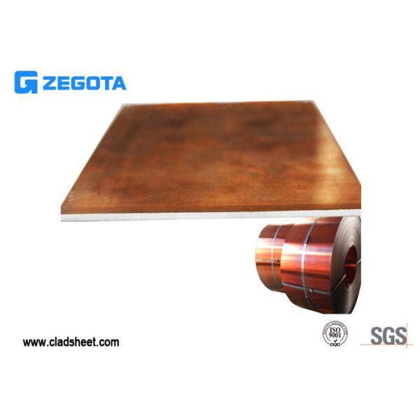 High Elongation Copper Clad Sheet Perfect Surface Good Bending Resistance