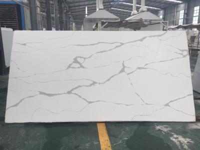 Environmental Friendly Calacatta Quartz Countertops With Grey Vein Low Maintenance