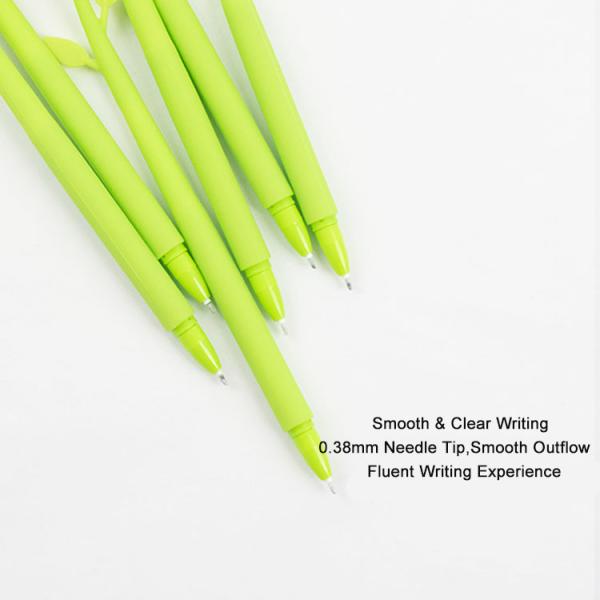 Cute dessin animé de tournesol de silicone stylo neutre de l' élève Papeterie swing stylo cadeau