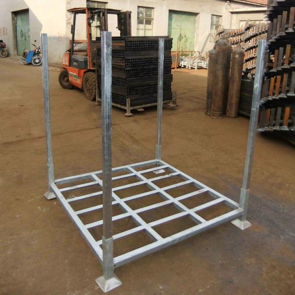 Warehouse Storage Use Stacking Steel Powder Coated 4 Round Posts Tire Stacking Rack