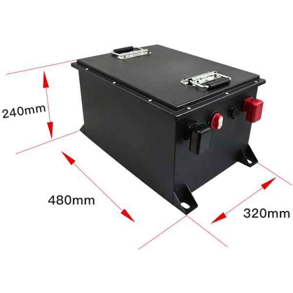 48V 72V 100Ah 200Ah Lithium Ion Golf Trolley Battery 4000 Times Cycle Life