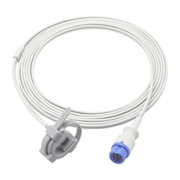 Anke ASC-553 Reusable SpO2 Sensor Oxi-max Tech 12Pin Adult Finger Clip SpO2 Probe