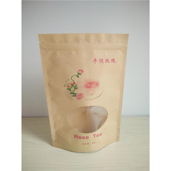 Customized Paper Bags Recyclable Stand Up Brown Kraft Paper Bag OEM