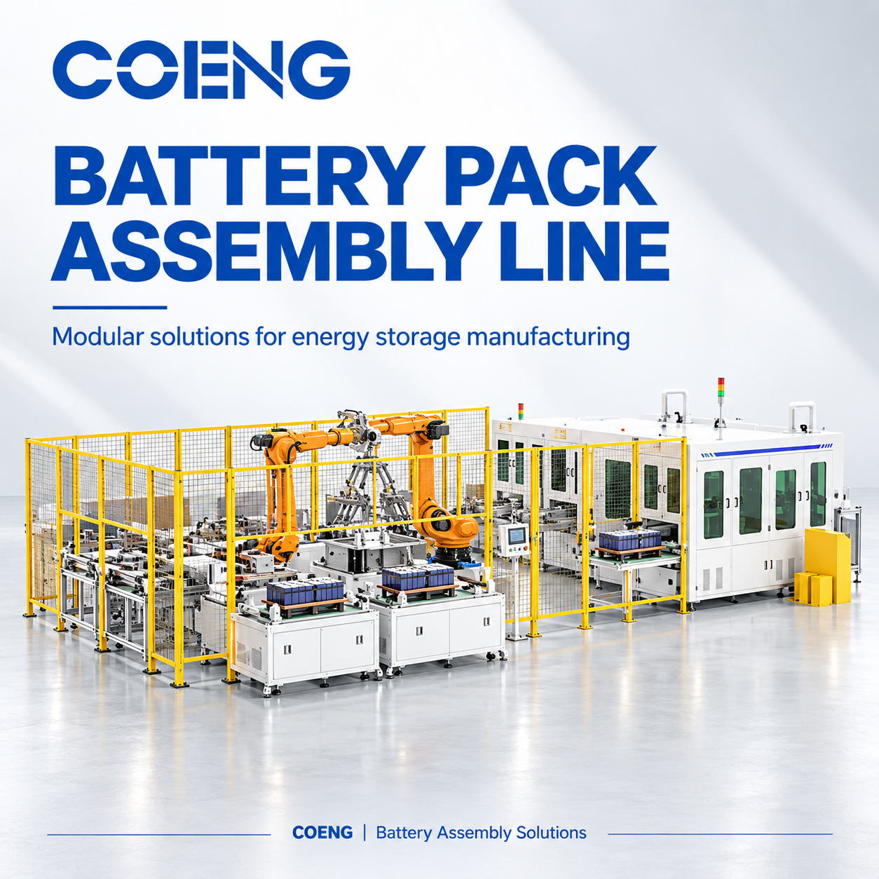 Semi-Automatic Lithium Battery Module & Pack Assembly Line