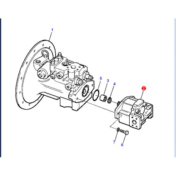 Pompa hydráulica 705-22-29070 708-1w-00310 del OEM PC75R-2 KOMATSU