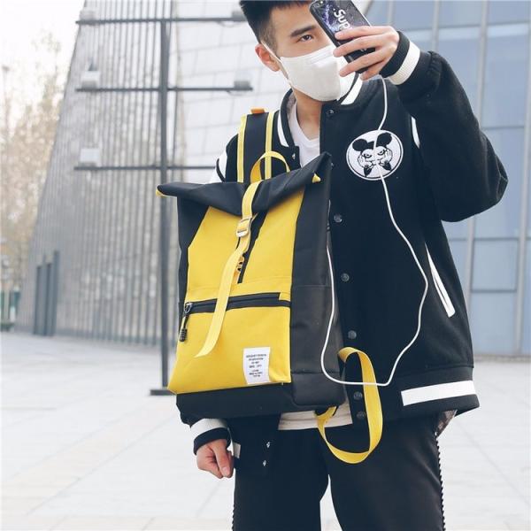 Schoolbag female middle school students Korean version of big backpack Japanese backpack academic business bag