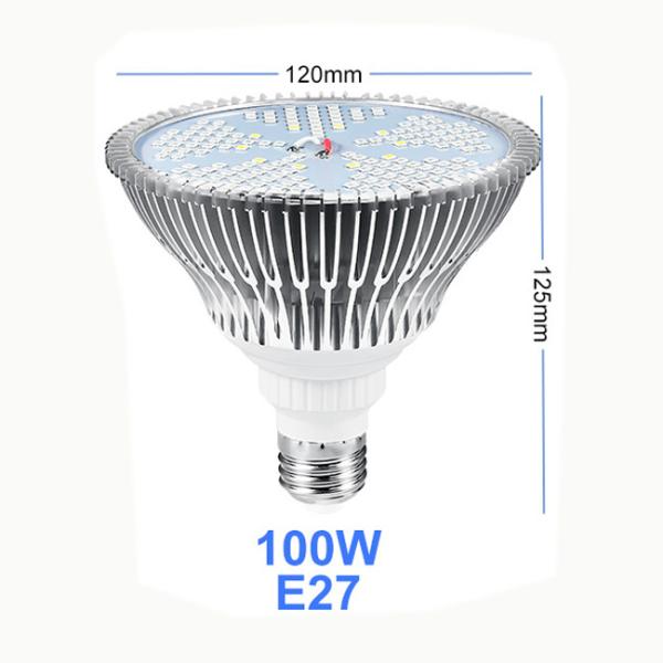 Приведенные E27 100w растут светлый полный шарик лампы спектра для цветка Veg