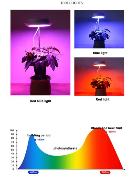 5V Dimmable 3 Hours LED Growth Lamp CE Red Led Grow Light