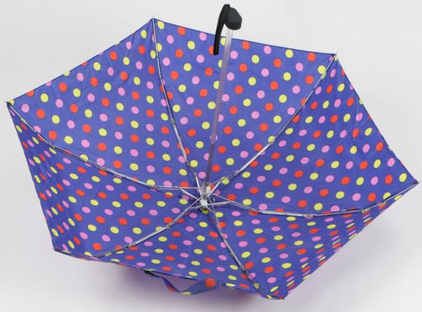 19.5 Inch Ladies Compact Umbrella , 5  Fold Umbrella Pocket Size Logo Printed