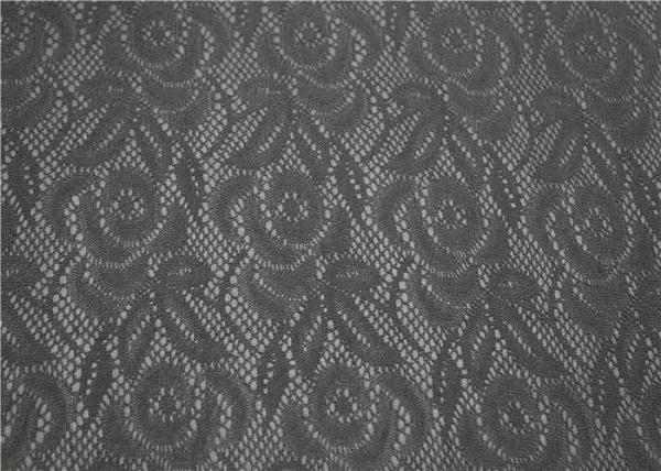 Custom Black Lace Bonded Leather Fabric High Elasticity For Boots Bags