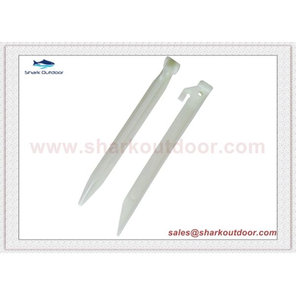 9 Inch/23cm Plastic Luminous Tent Pegs Glow In The Dark Tent Stake Flat Nail