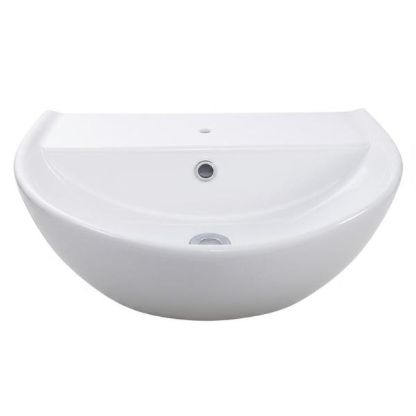 Résistant aux rayures bassin d'art en céramique blanche évier pour salle de bain armoire pour usage domestique salle de bain hôtel
