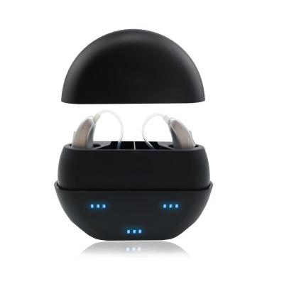 Silver Open Fit Behind The Ear Hearing Aids NiMH Rechargeable Ear Amplifier