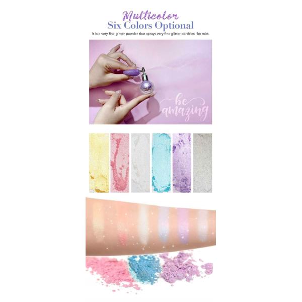Multipurpose 5g Glitter Highlighter Spray With Texture Shimmer