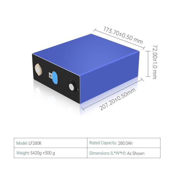 BMS Electric Vehicle Lithium Battery Cell 280AH 3.2V 896Wh Large Capacity