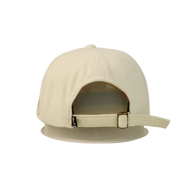 Fashion 100% wool baseball curved brim cap 6 panel adjustable baseball hat