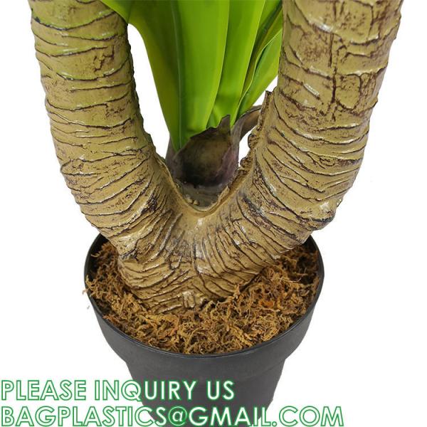 Dracaena Silk Plant Artificial 5ft Faux House Plants Evergreen Dracaena Marginata Fake Yucca Palm Trees in Pot