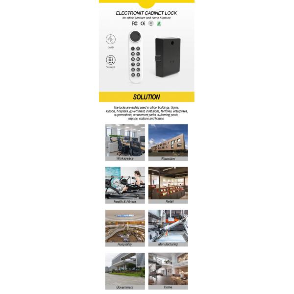 Enhance Cabinet Safety with Electronic RFID Card Lock and Code Password USB Unlocking