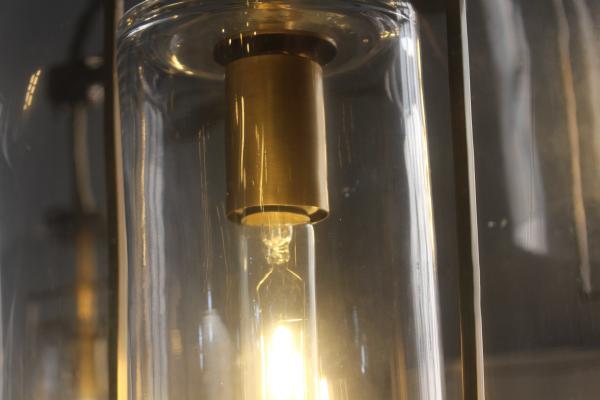 American Style Fulcrum Linear Brass Chandelier with Vintage Brass Finish 48.2 kg