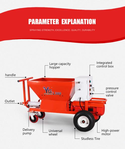 Tunnel Fire Prevention Heavy Anti-Corrosion Engineering Steel Structure Floor Mortar Waterproof Grout Spraying Machin