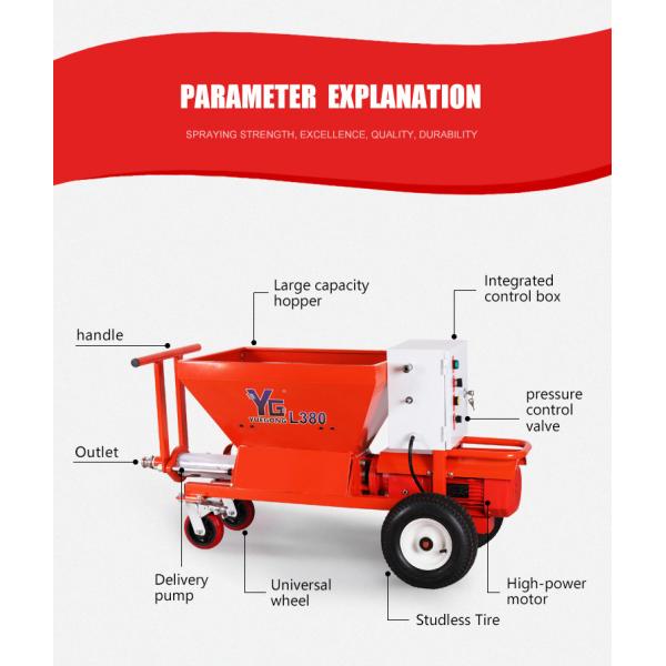 Tunnel Fire Prevention Heavy Anti-Corrosion Engineering Steel Structure Floor Mortar Waterproof Grout Spraying Machin