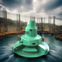 Stainless Steel Kaplan Hydro Turbine Generator 220-11000V Rated Voltage 100-1500r/min Speed