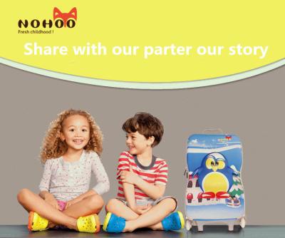 Water Resistance Children'S Luggage On Wheels Hard Shell Penguin Pattern