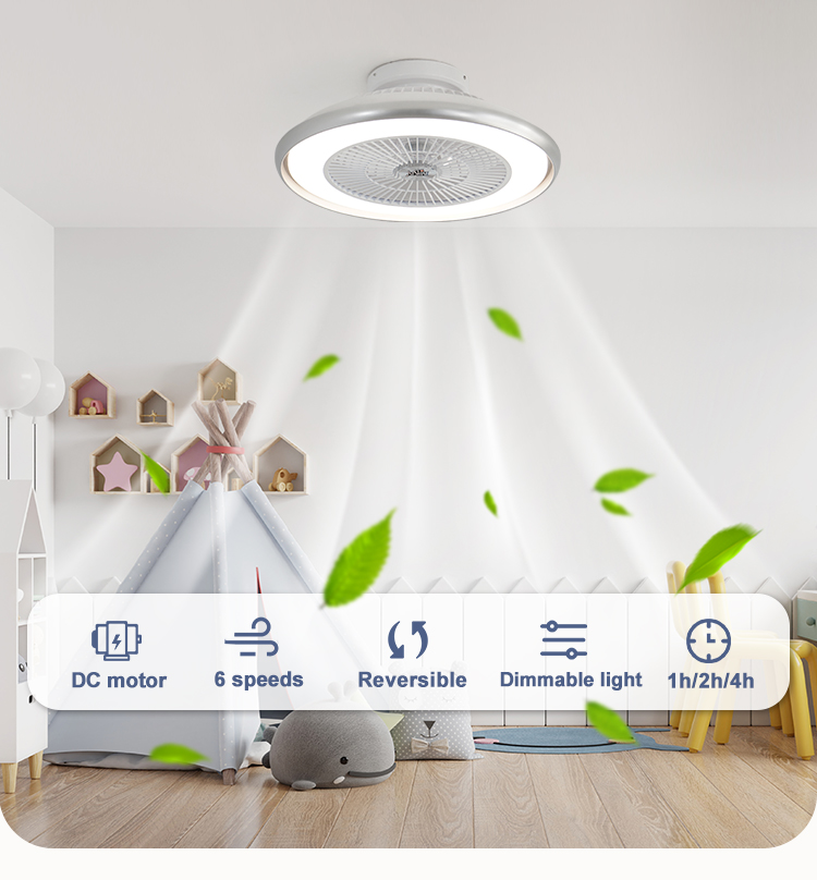 10- 1stshine Светодиодный потолочный вентилятор с съемным декоративным кольцом и затуманенным освещением
