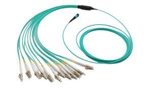 8 Fibres MPO TO LC OM3 Fibre Optique MPO-LC 2.0mm Câbles de harnais droits
