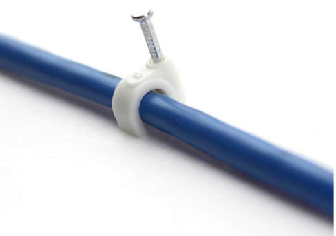 Plastic Wall Round Electrical Wiring Accessories Cable Ground Wire Clip Free Samples