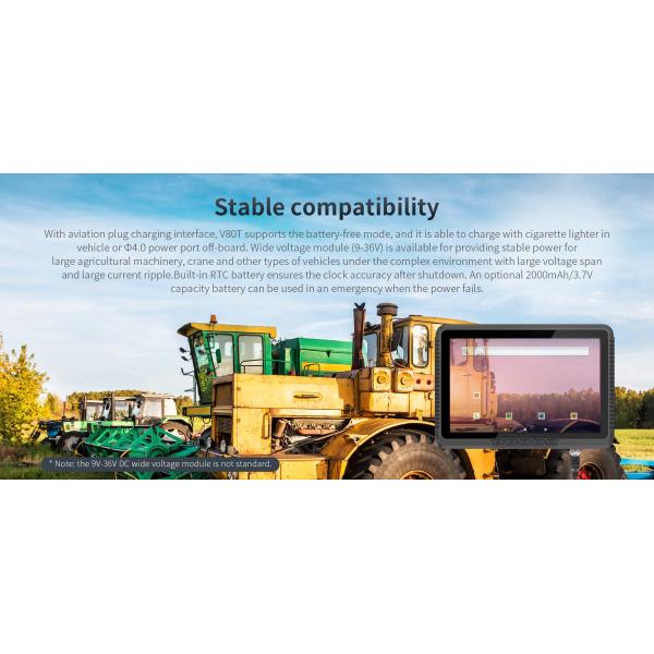 PC portátil Android 12 ONERugged V80T com processador Octa-Core NFC e 1000nit Display