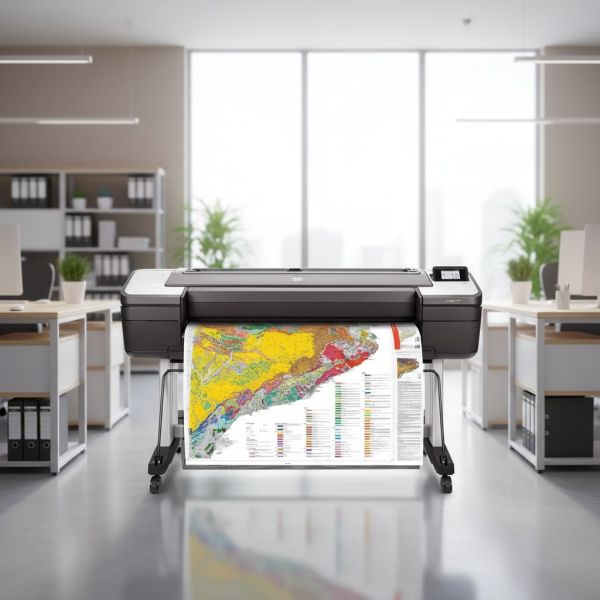 HP DesignJet T1700 Color Inkjet Printer Cad Printer 44 Inch