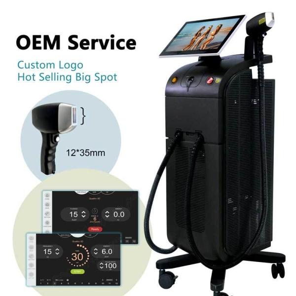 Máquina de beleza profissional de remoção de cabelo a laser de 808nm com manual de treinamento