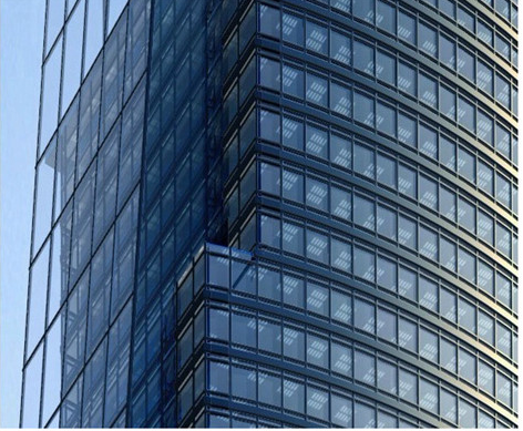 Mill Finished Silver Color Aluminum Extruded Profiles For Glass Curtain Wall