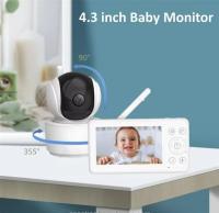 Voice Detection Alarm Mode Infant Camera Monitor Video Babyphone with 10m IR Range Coverage
