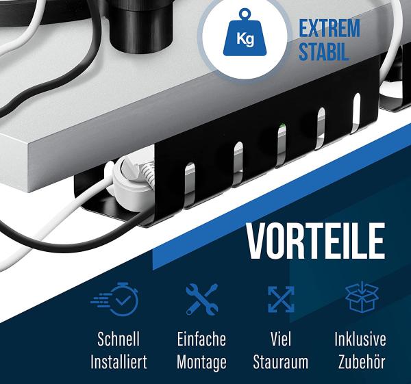 Organize Your Office Cables with this Non-folding Rack Cable Management Organizer