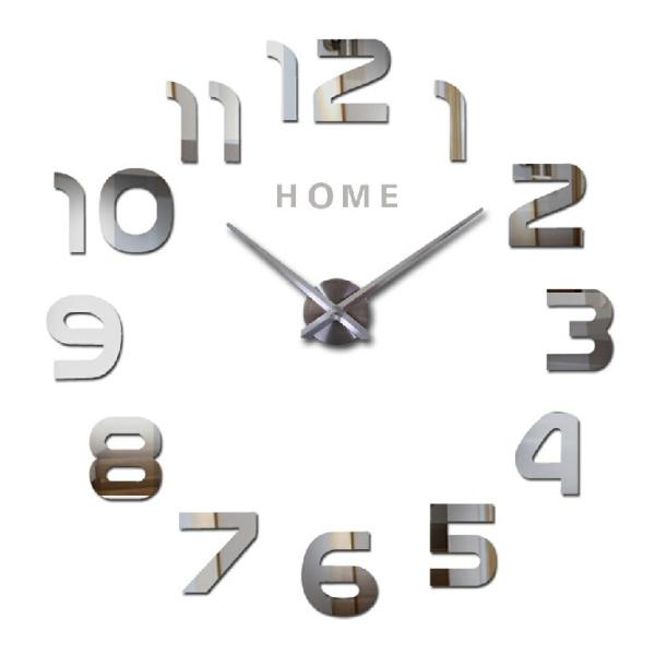 Big Acrylic 3D Personalized Wall Clocks DIY Numbers Decorative Giant Large Size Mirror Wall Art Clock