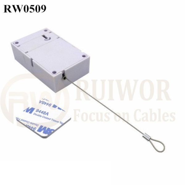 RW0509 Anti Theft Pull Box With Size Customizable And Fixed Loop End For Retail Product Display Protection