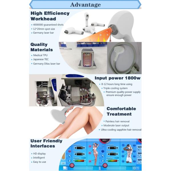 Factory direct price!! permanent 808nm Diode laser hair removal machines