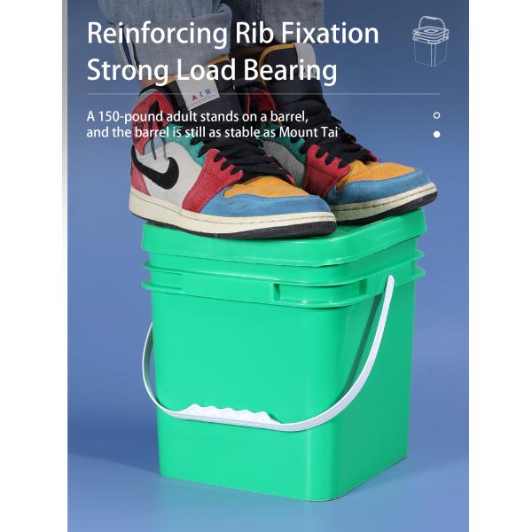 Акриловый пластиковый ледяной ведро 8 литров Белый / Желтый цвет