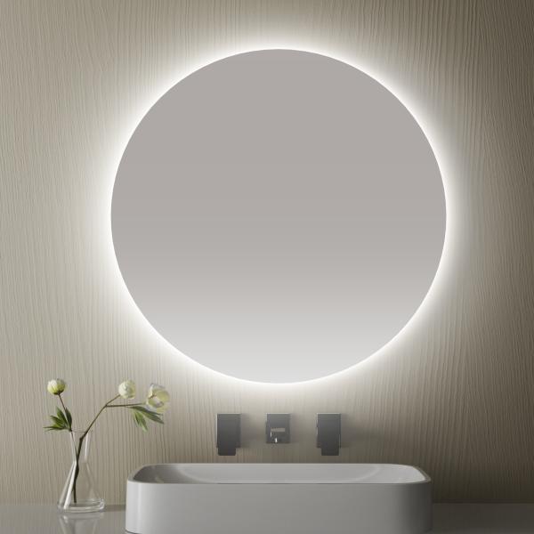 Espejo de baño LED inteligente con funciones personalizables y control de doble toque 3000K~6000K