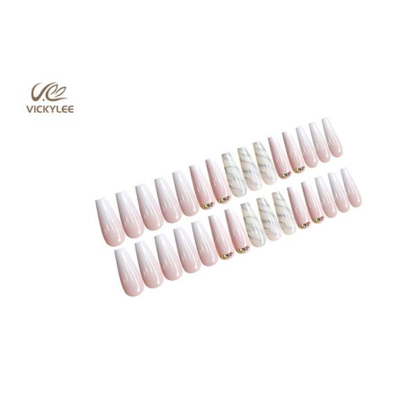 Le faux de marbrure de ballerine de long cercueil à la mode cloue la pleine couverture