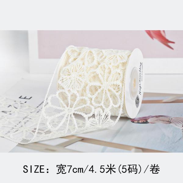 65 мм лента из полиэфирного кружева для украшения свадьбы и упаковки подарков