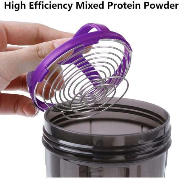 Personalized Three Layers Shaker Bottle WITH LID for GYM Fitness Sports Outdoor