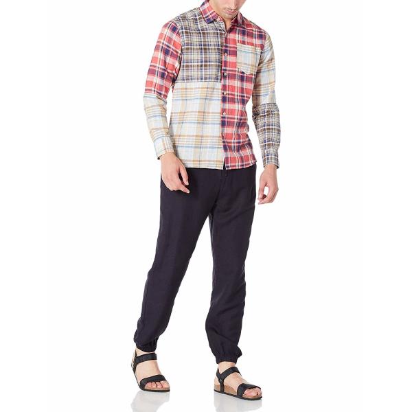 Mix Plaid checked Mens Casual Linen Shirts XS~XXXL With 48% Cotton